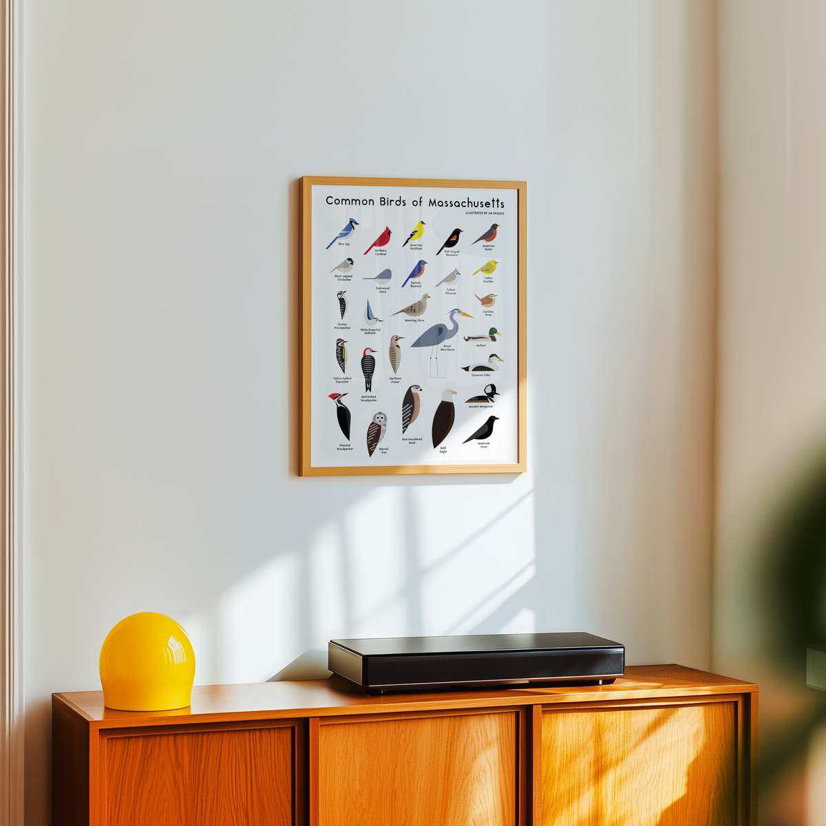 Massachusetts Birds Print